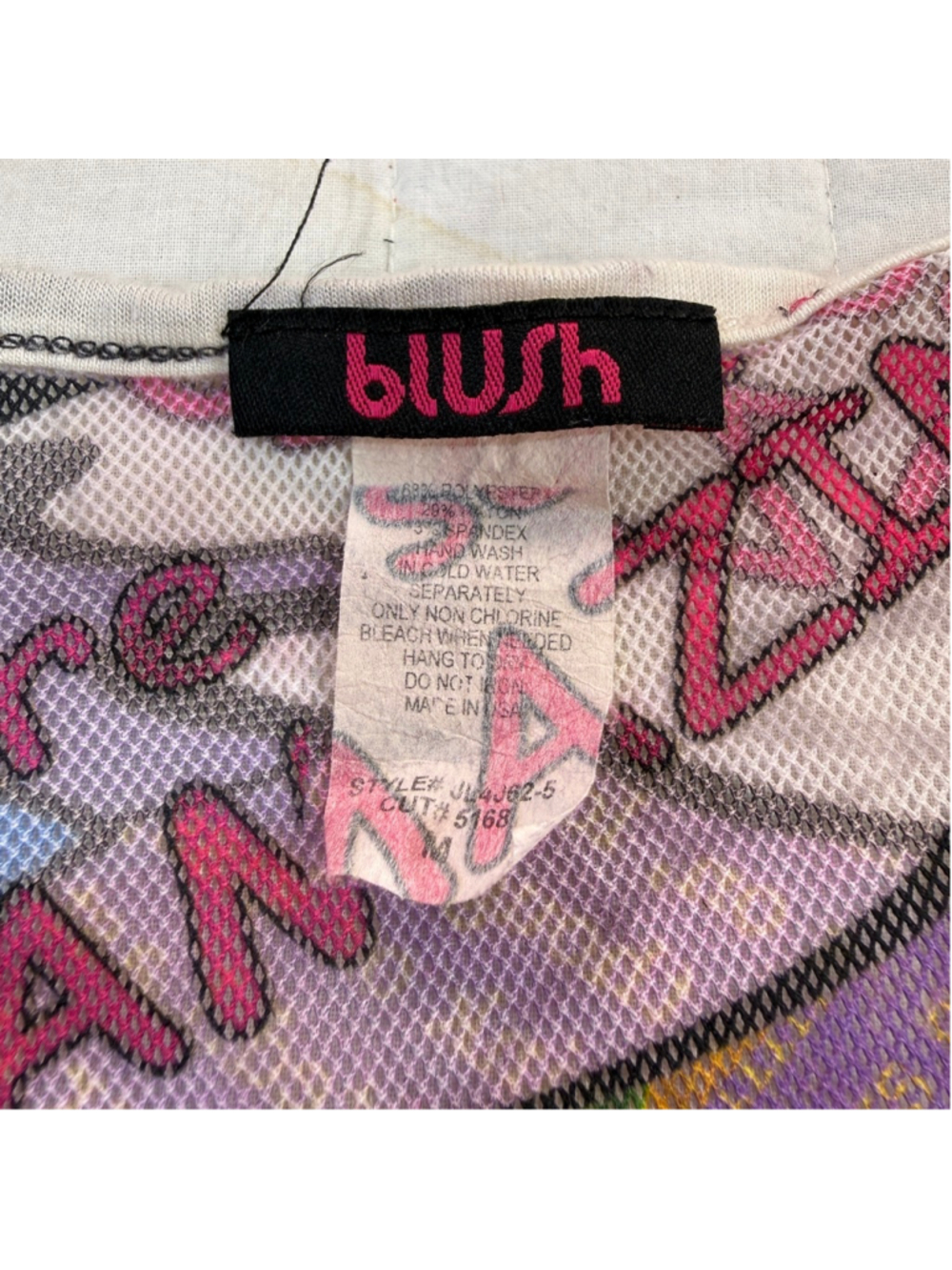 Push Pop Art Graphic Sleeveless Peplum Top Women’s Size M Comic Print Tunic - Picture 3 of 4